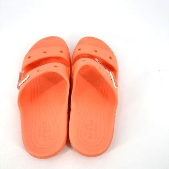 NWT Unisex CROCS Classic Slide Sandals Papaya Orange Men Size 10 Women Size 12 - Picture 4 of 9